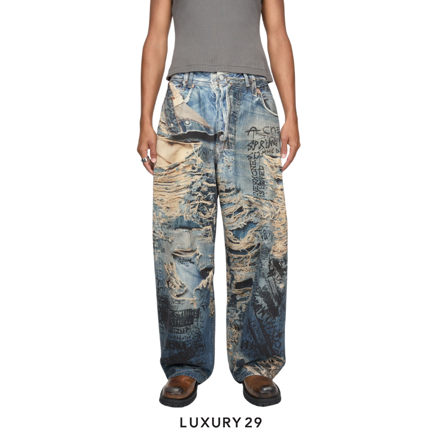 Acne Studio Super baggy fit jeans - 2023 Mid Blue ACNE STUDIOS