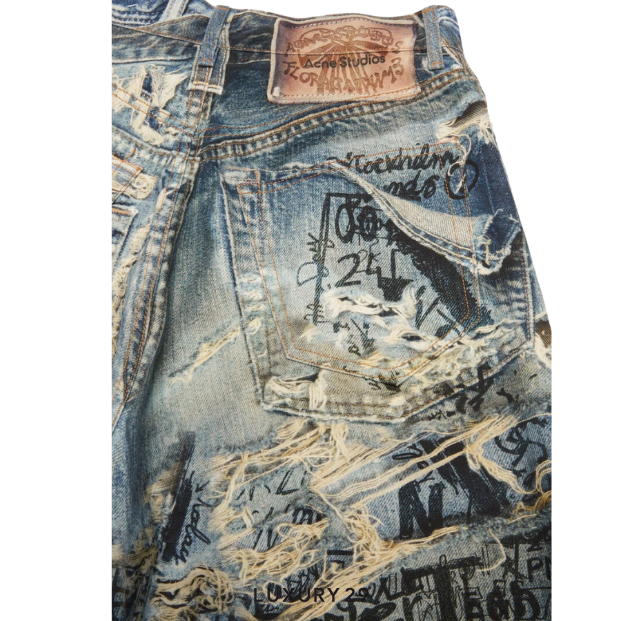 Acne Studio Super baggy fit jeans - 2023 Mid Blue ACNE STUDIOS
