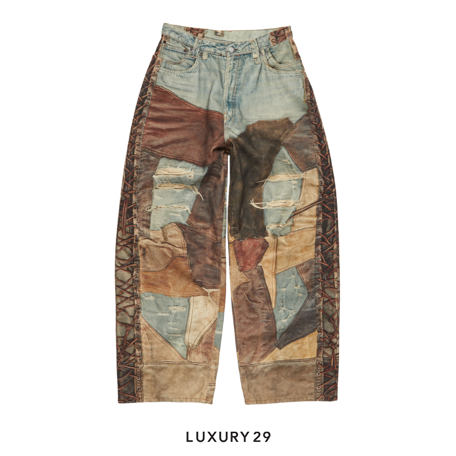 Acne Studio Super baggy fit trousers- 2023M Blue Brown ACNE STUDIOS