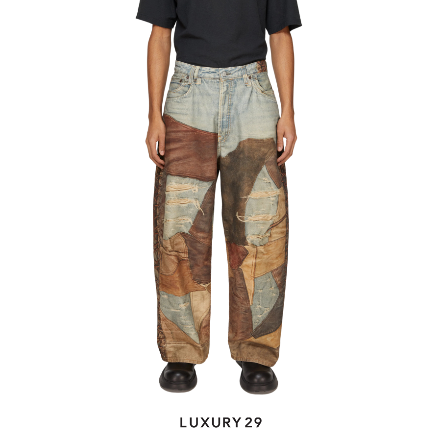 Acne Studio Super baggy fit trousers- 2023M Blue Brown ACNE STUDIOS