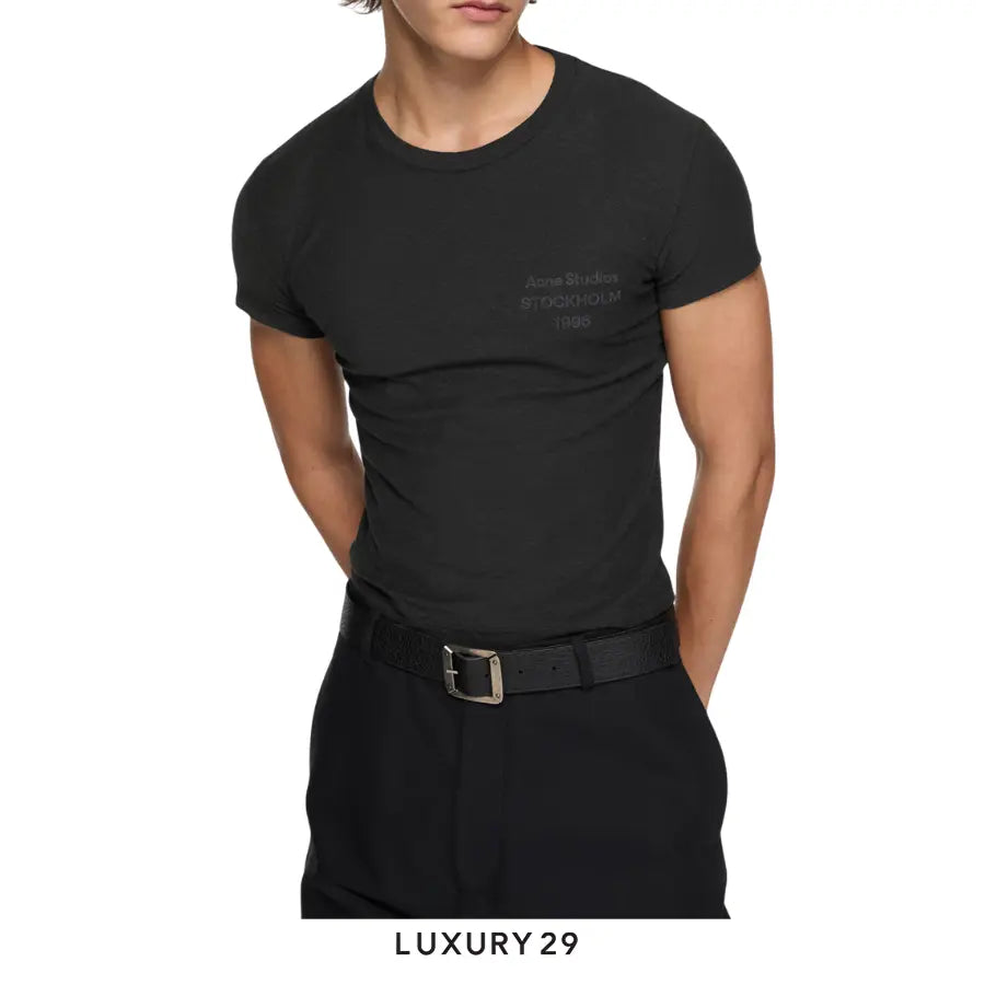 Acne Studios 1996 stamp Logo t-shirt - fitted Black ACNE STUDIOS Luxury29