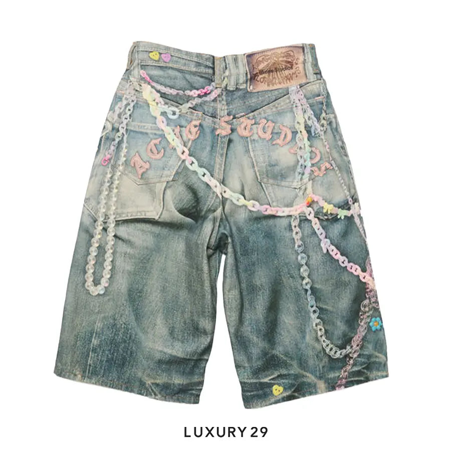 Acne Studios Denim shorts - loose fit Mid Blue ACNE STUDIOS
