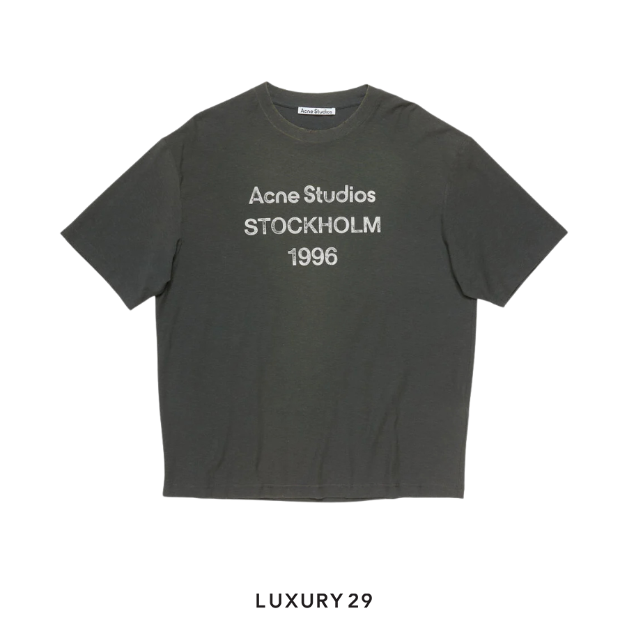 Acne Studios Logo t-shirt - Relaxed fit Black ACNE STUDIOS