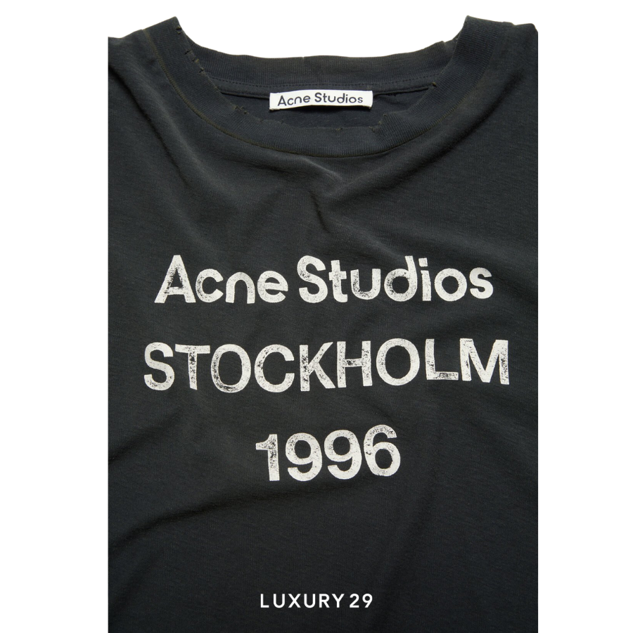 Acne Studios Logo t-shirt - Relaxed fit Black ACNE STUDIOS