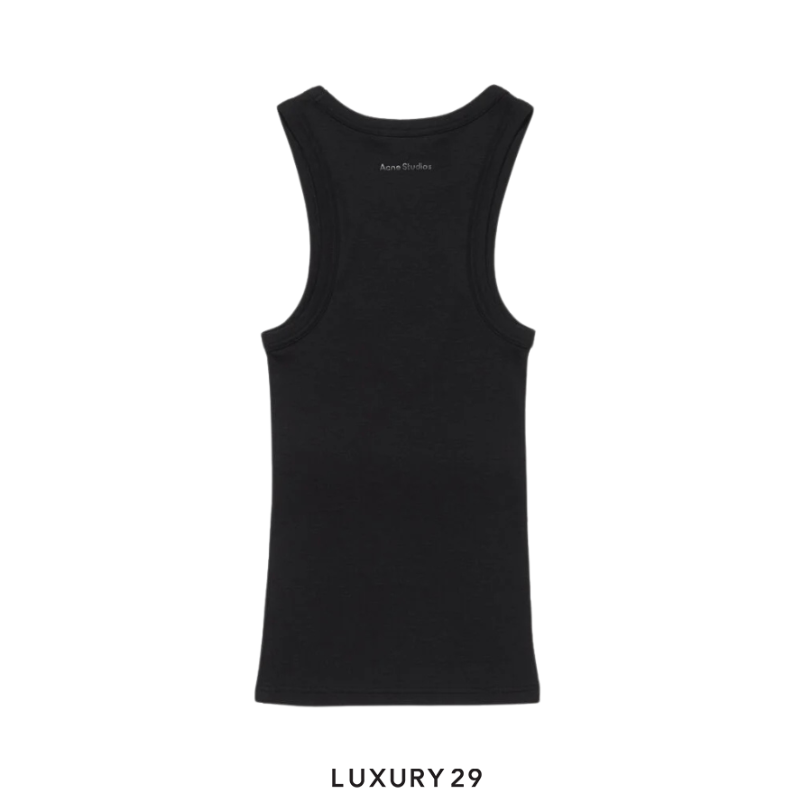 Acne Studios Logo tank top Black ACNE STUDIOS