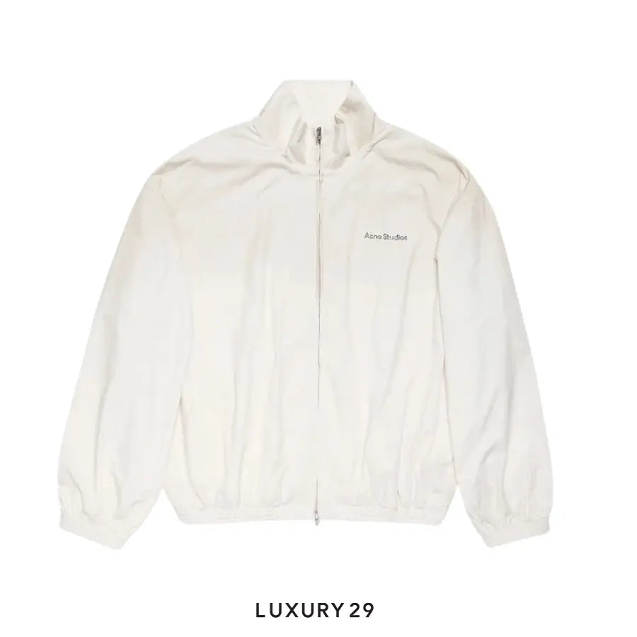 Acne Studios Logo zipper jacket Dusty white