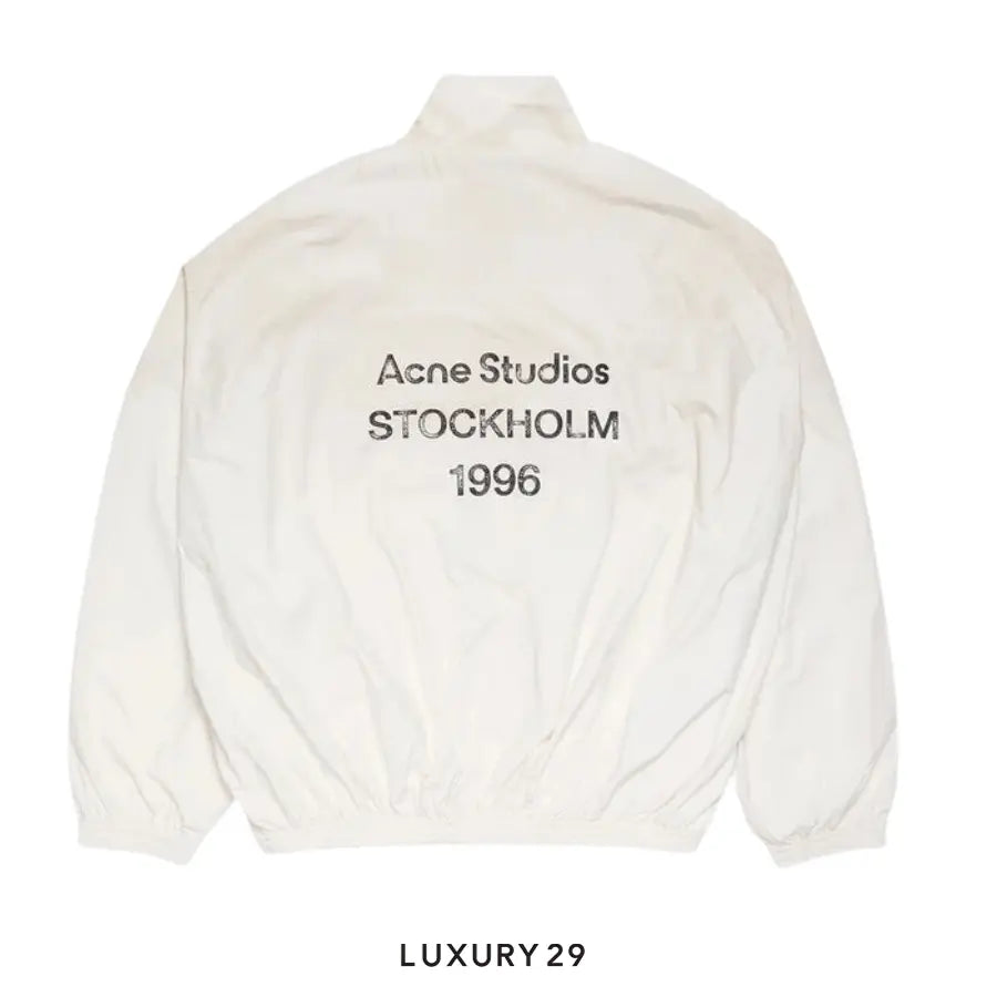Acne Studios Logo zipper jacket Dusty white