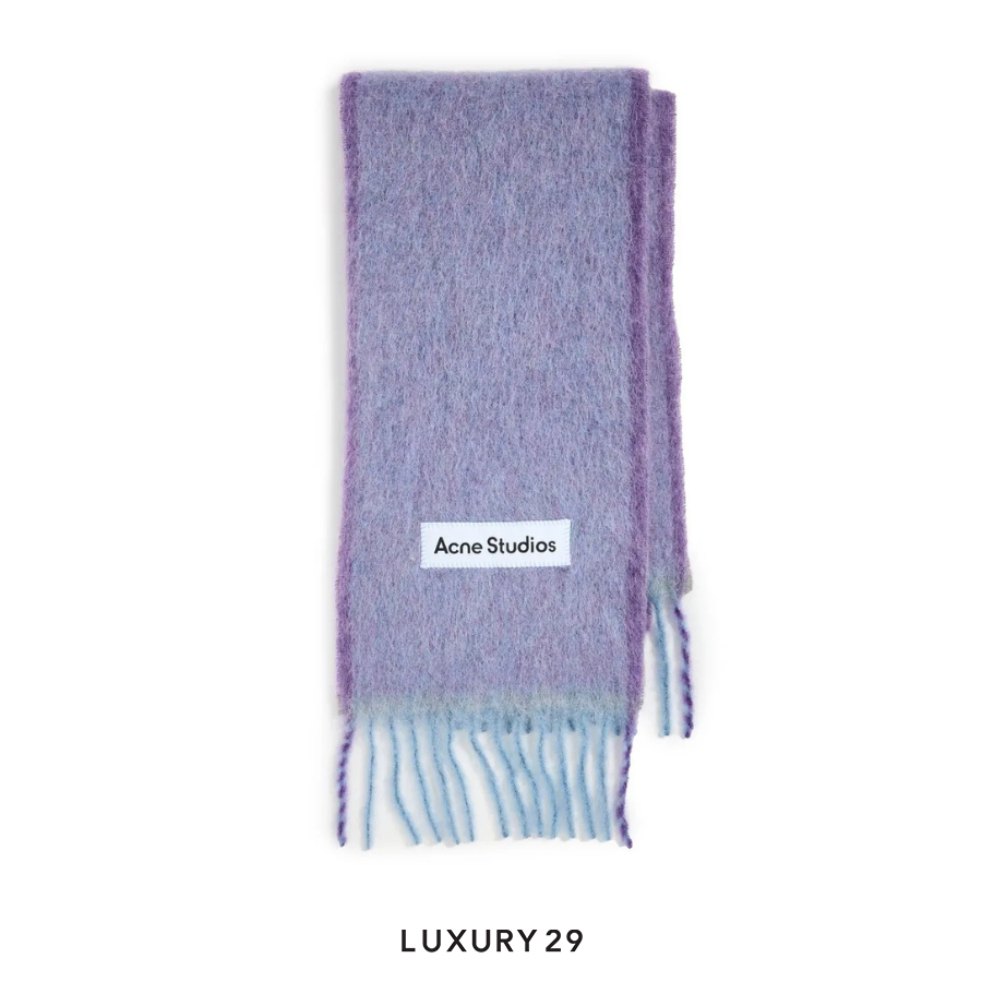 Acne Studios Wool Mohair Scarf  Lavender Purple ACNE STUDIOS
