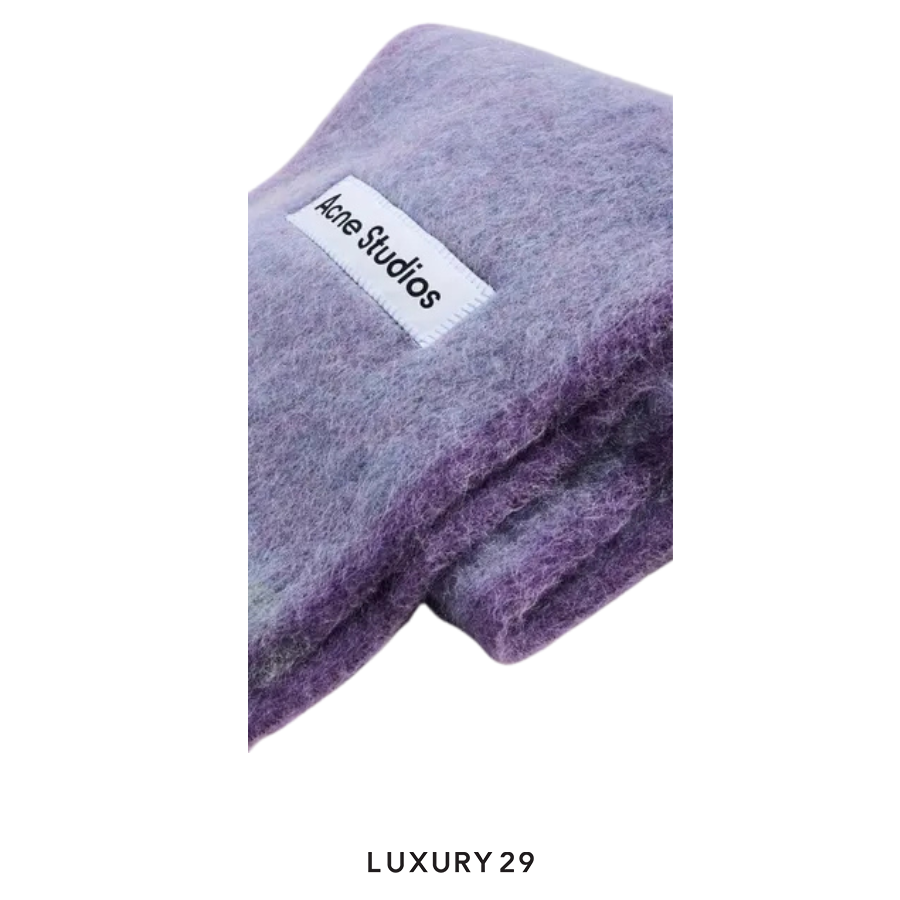 Acne Studios Wool Mohair Scarf  Lavender Purple ACNE STUDIOS
