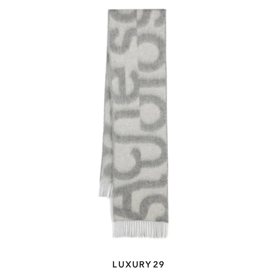 Acne Studios brushed-effect scarf Light Grey ACNE STUDIOS