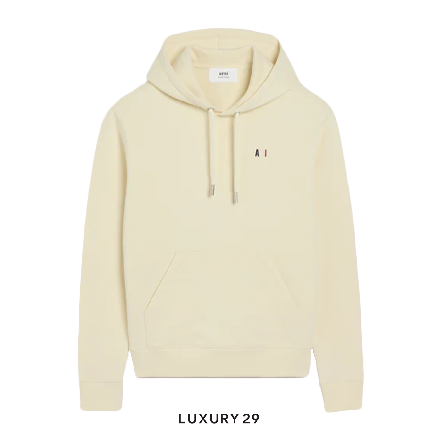 Ami Bleu Blanc Rouge Hoodie OFF WHITE AMI