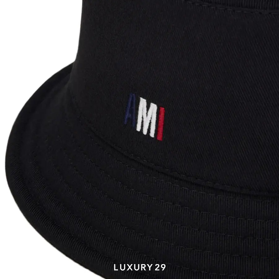 Ami Embroidered Bucket Hat BLACK AMI
