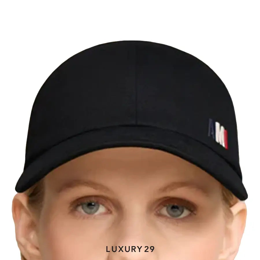 Ami Embroidery Cap BLACK AMI