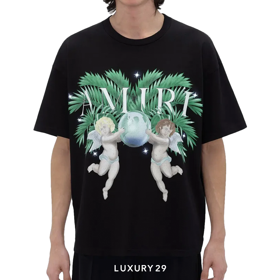 Amiri Airbrush Cherub Tee 'Black' AMIRI