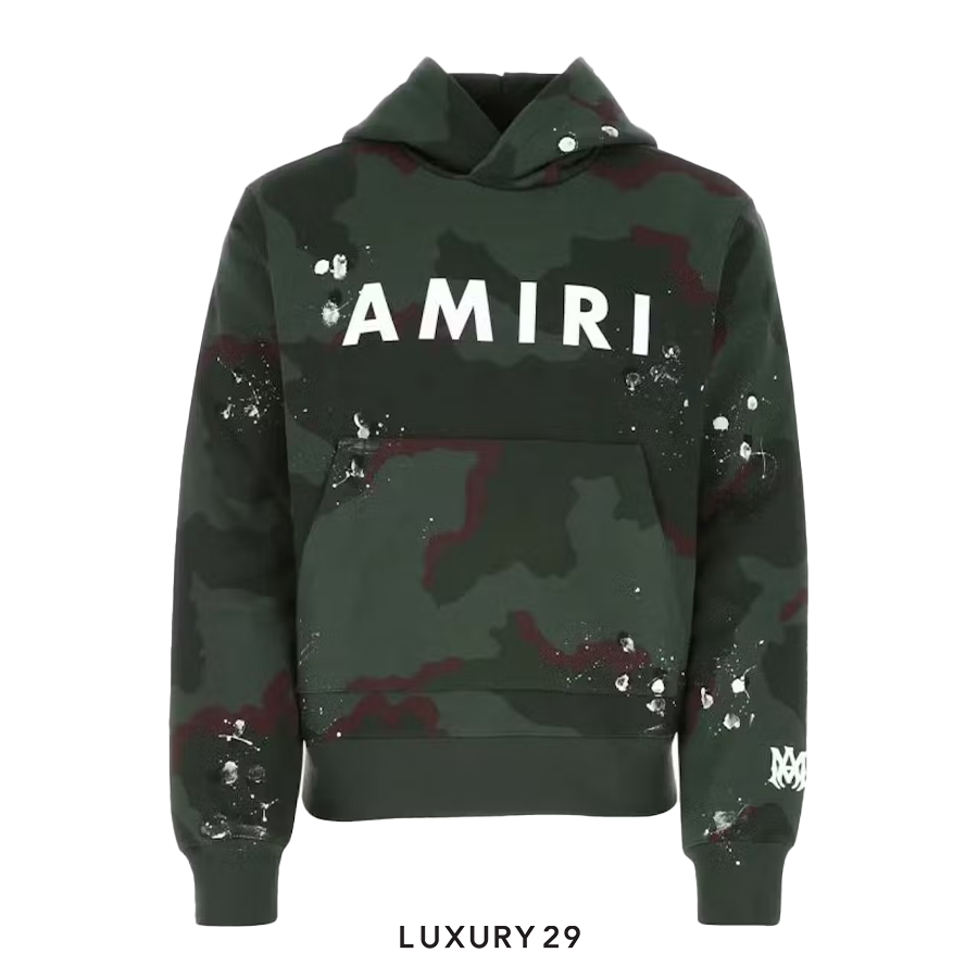 Amiri Army Logo Hoodie 'Camo' AMIRI