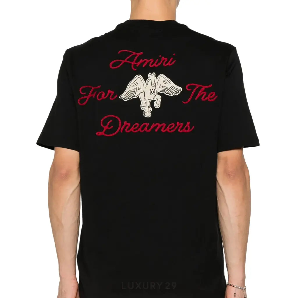 Amiri Embroidered Dreamers Tee Black AMIRI