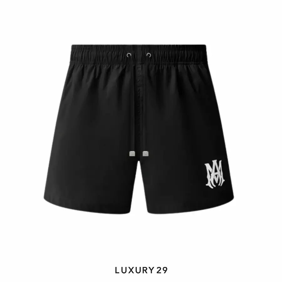 Amiri MA Core-print swim shorts Black AMIRI