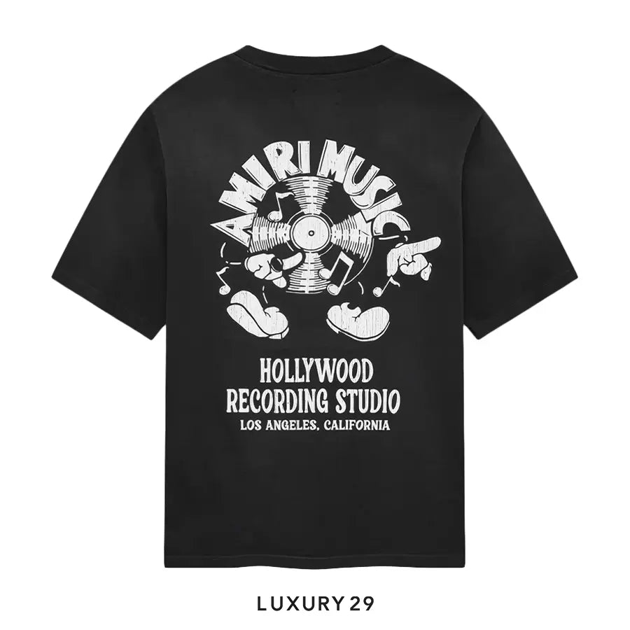 Amiri Music Record T-shirt Black AMIRI