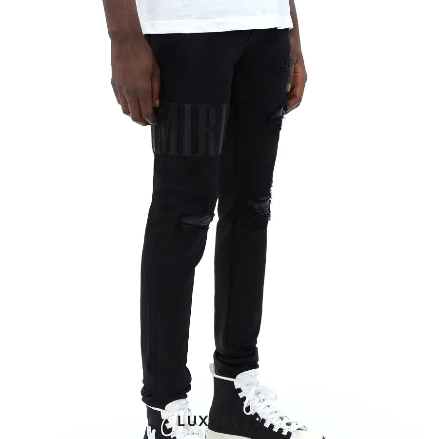 Amiri WAX LOGO JEAN BLACK AMIRI