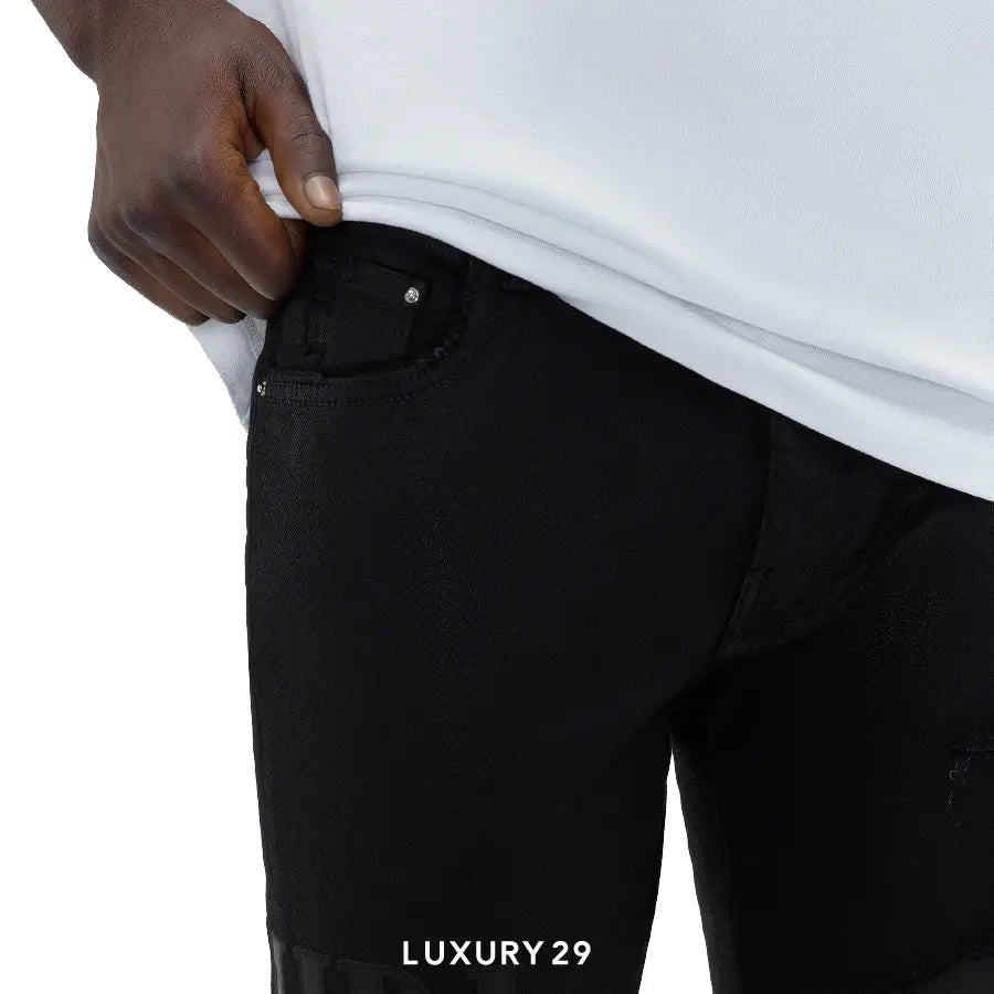 Amiri WAX LOGO JEAN BLACK AMIRI