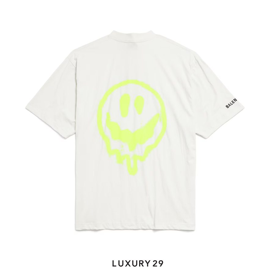 Balenciaga Hi There + Dripley T-shirt Medium Fit in Dirty White BALENCIAGA