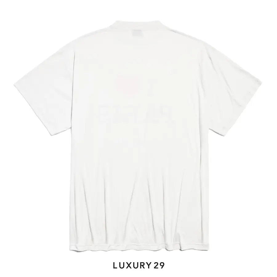 Balenciaga I Love Paris & Balenciaga T-shirt Oversized in White BALENCIAGA