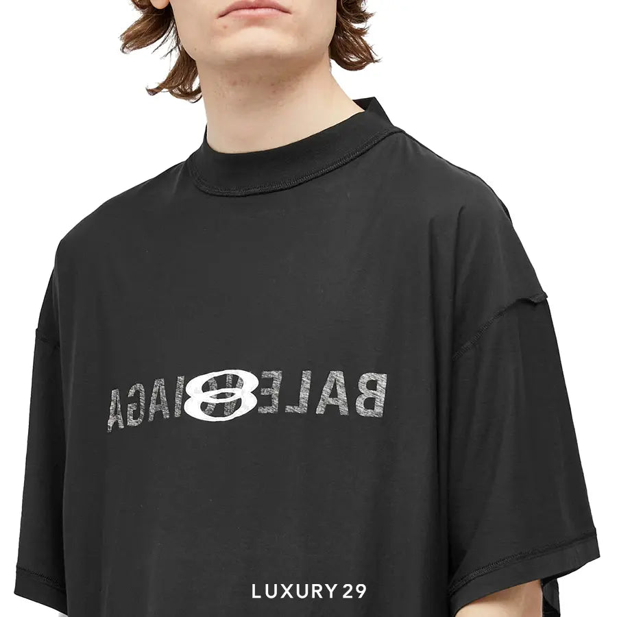 Balenciaga Inside Out T-Shirt Faded Black BALENCIAGA