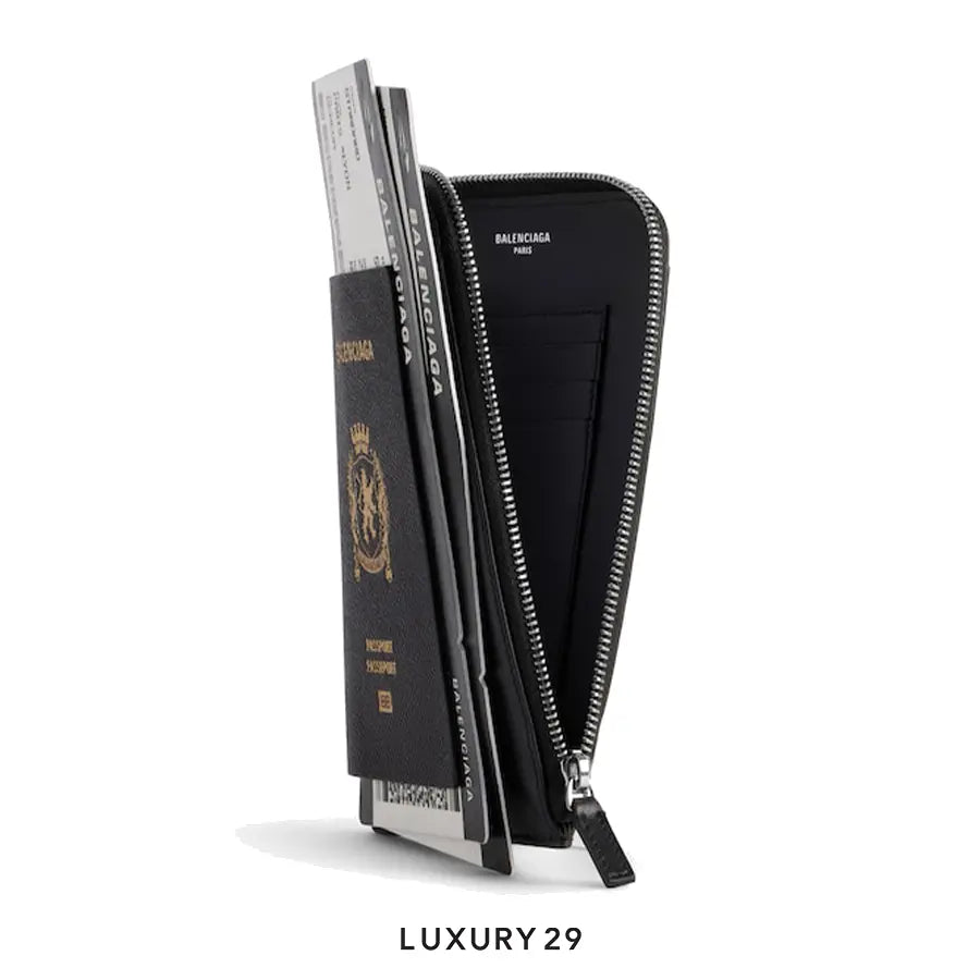 Balenciaga Men's Passport Phone Holder in Black BALENCIAGA