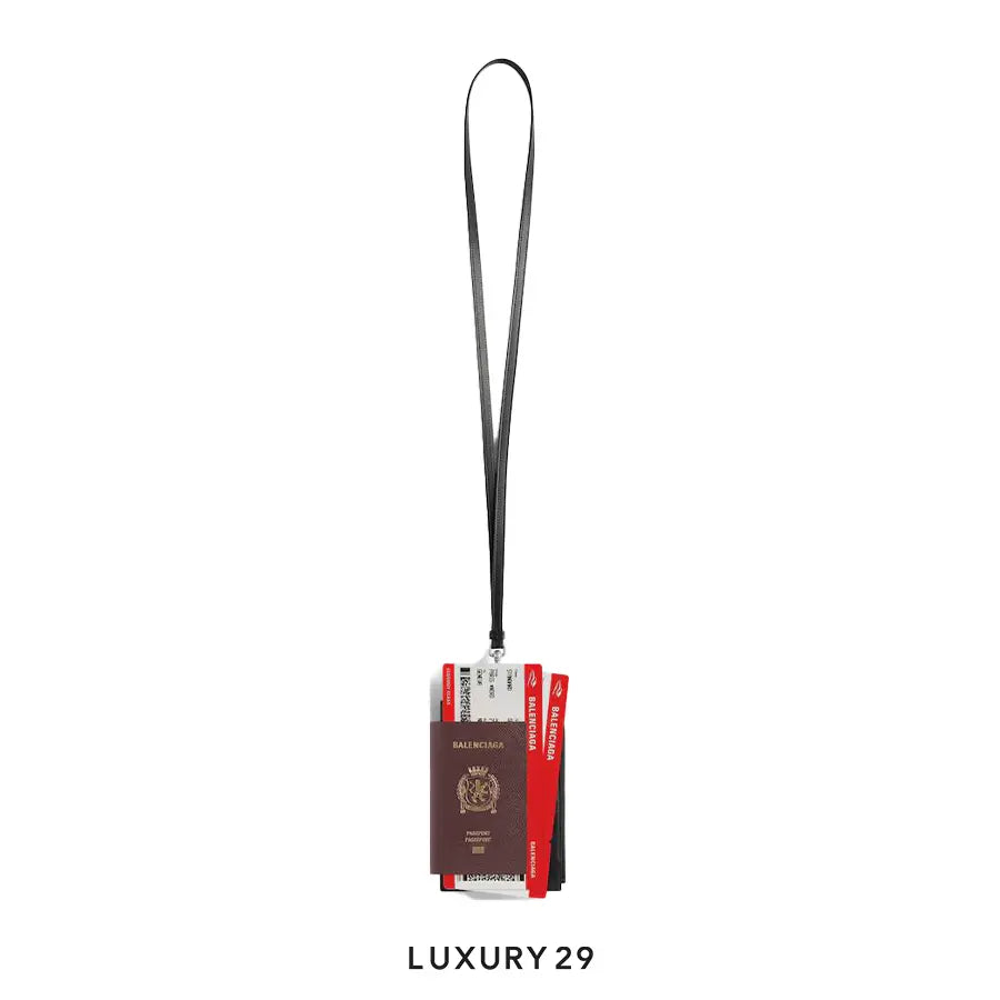 Balenciaga Men's Passport Phone Holder in Brown BALENCIAGA