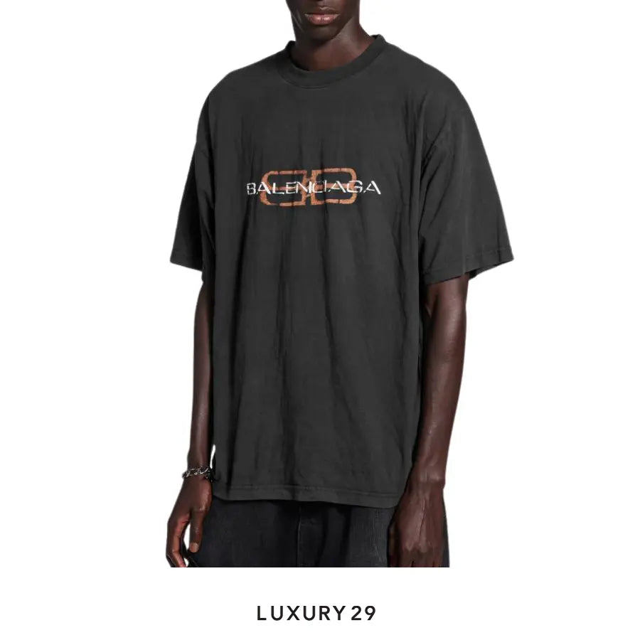 Balenciaga Political Campaign Inside-out T-shirt Large Fit in Faded Black BALENCIAGA Luxury29