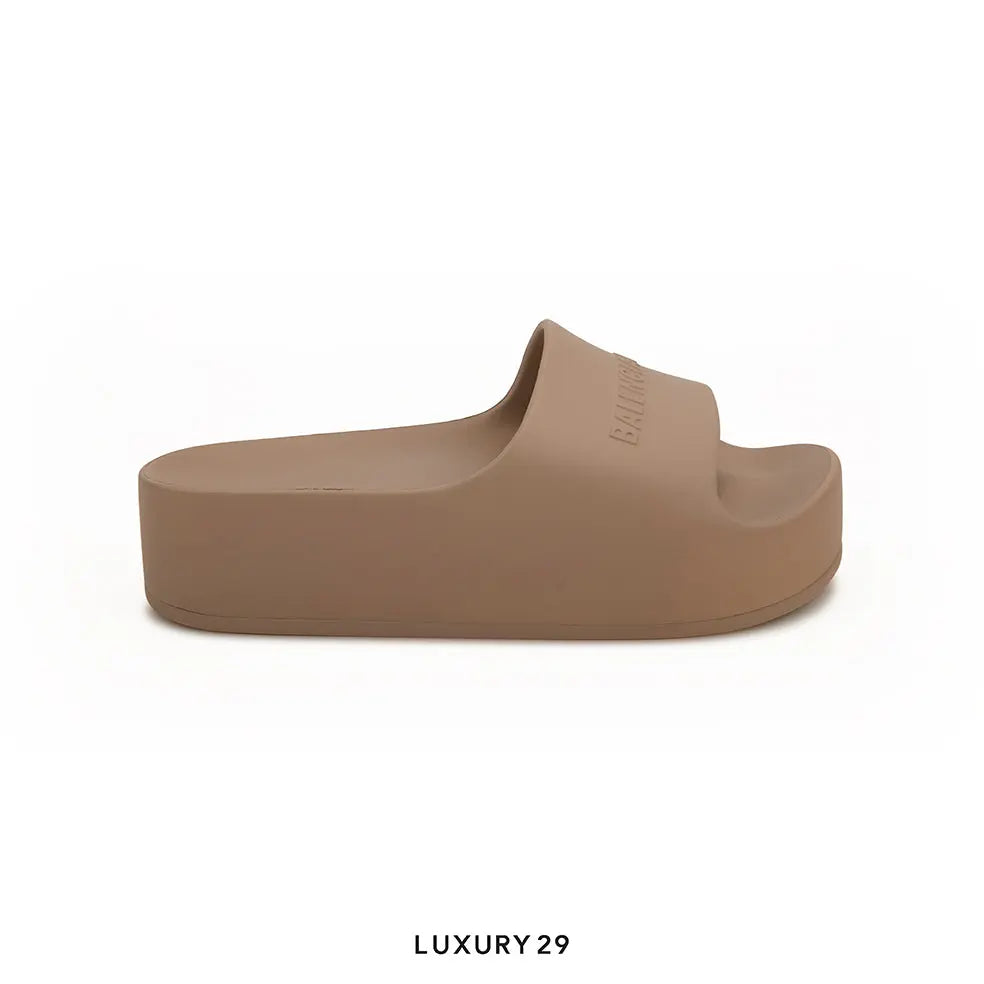 Balenciaga Wmns Chunky Slides Brown