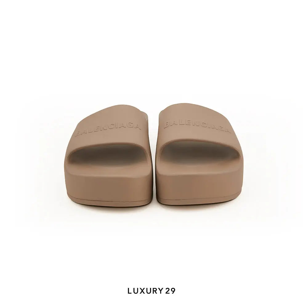 Balenciaga Wmns Chunky Slides Brown BALENCIAGA