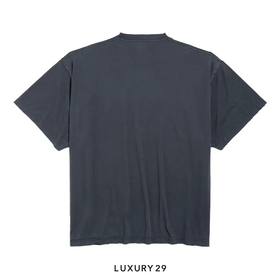 Balenciage Fashion Designer Oversized T-shirt in Faded Black BALENCIAGA