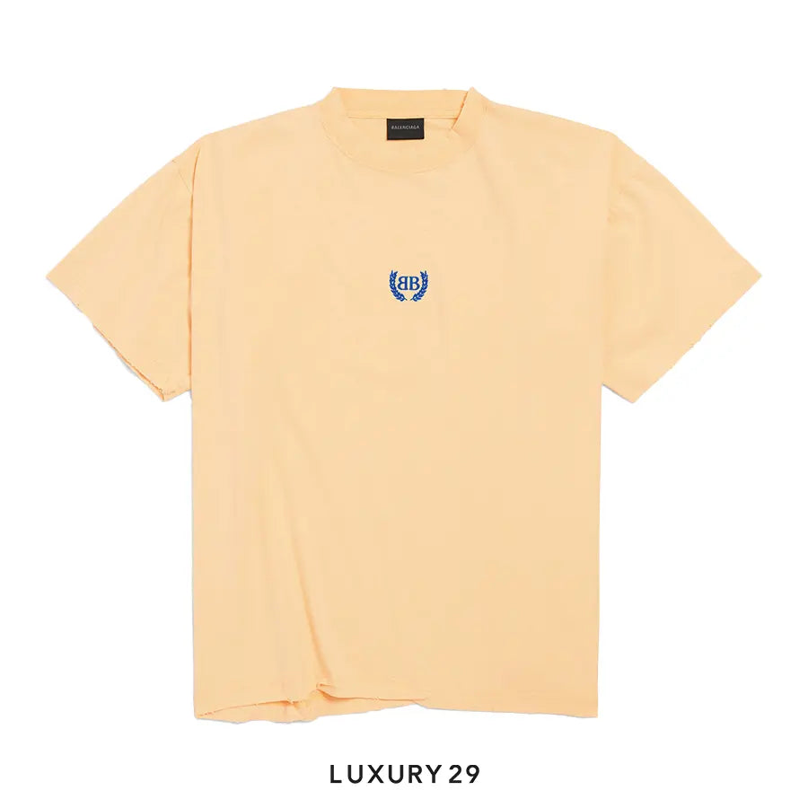 Balenciage Women's Laurel Classic Boxy T-shirt in Yellow