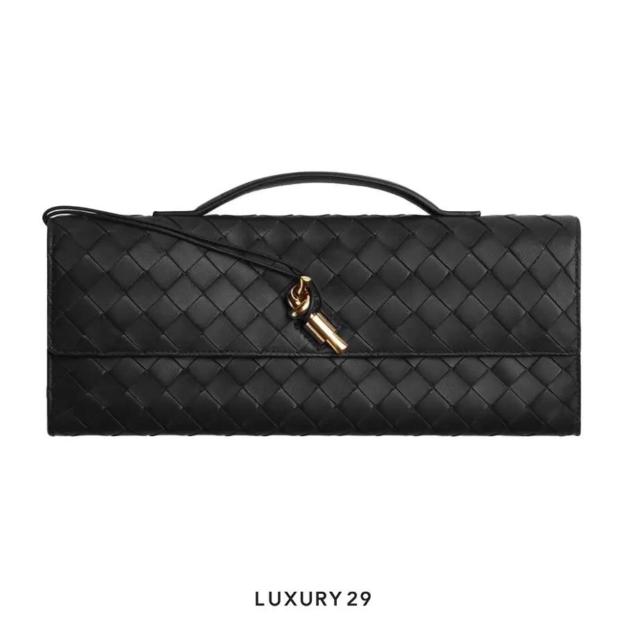 Bottega Veneta Andiamo Clutch Black