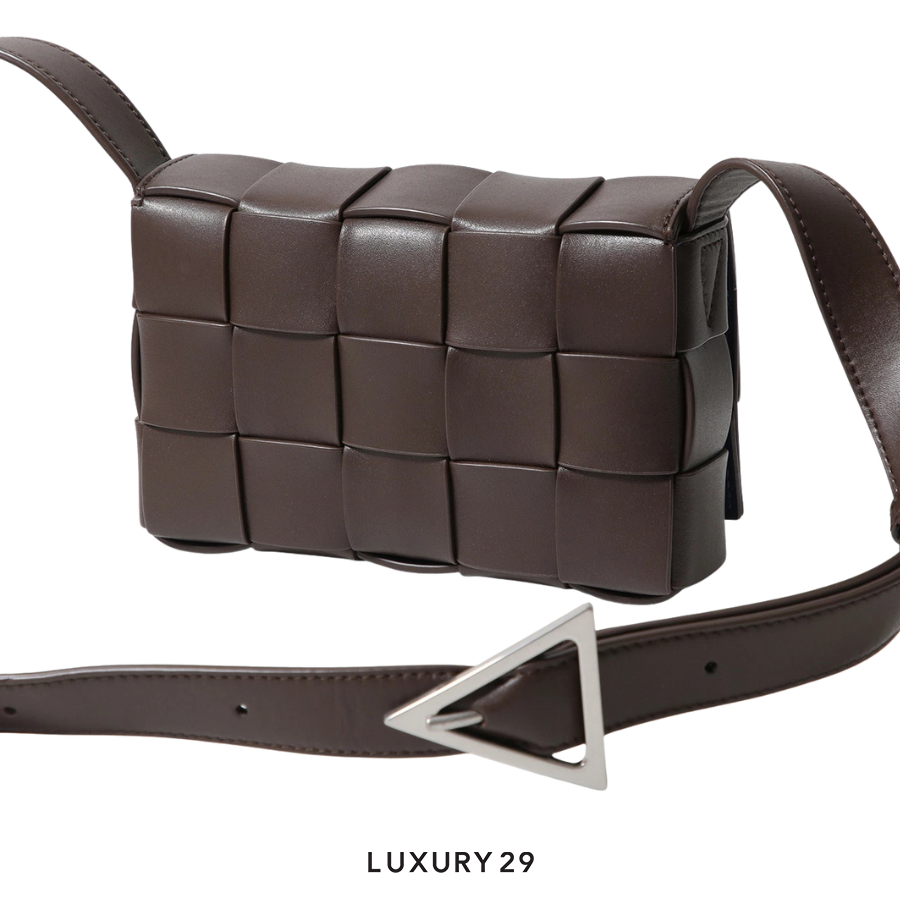 Bottega Veneta Chocolate Leather Small Cassette Crossbody Bag BOTTEGA VENETA