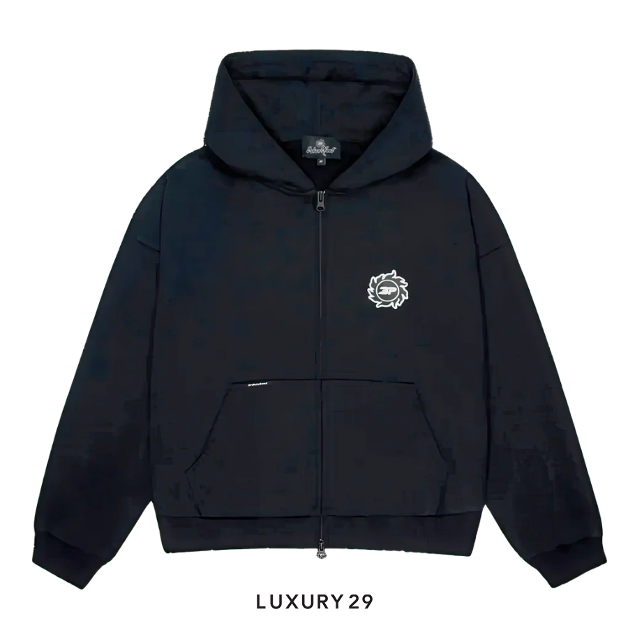 Broken Planet Market Sun Zip Up Black BROKEN PLANET