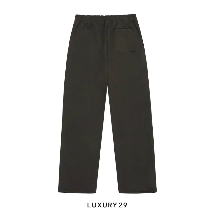 Broken Planet Straight-Leg Sweatpants Soot Black/White Logo BROKEN PLANET