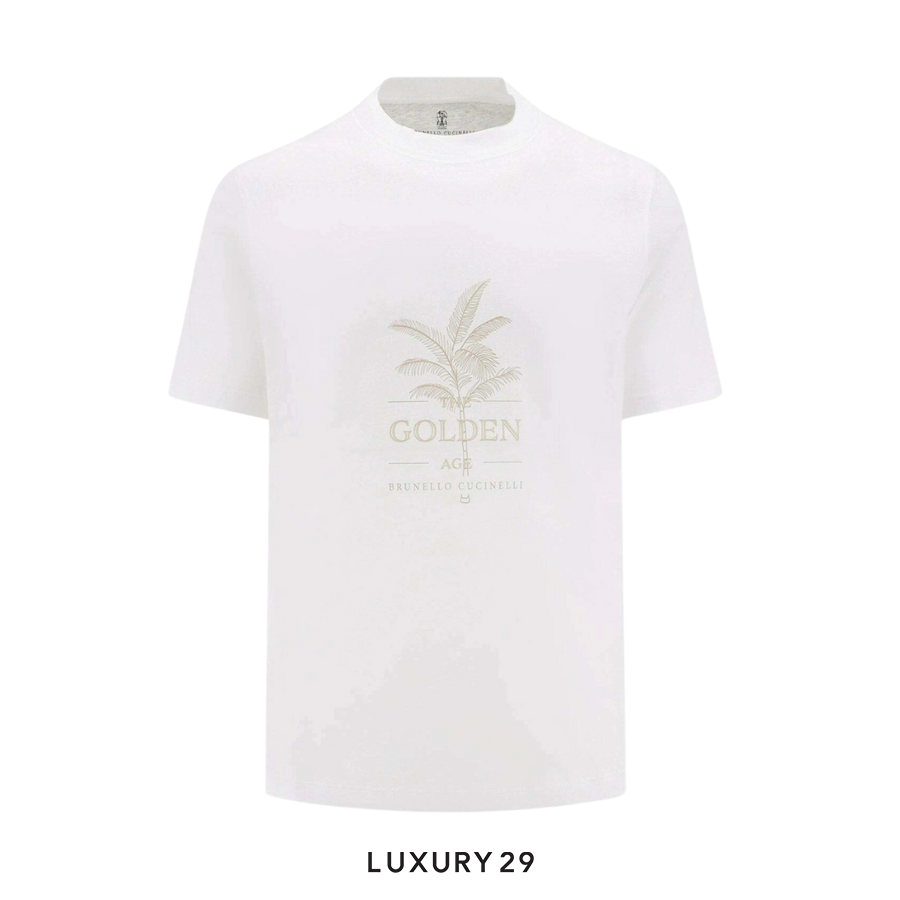 Brunello Cucinelli T-Shirt Mens White BRUNELLO CUCINELLI