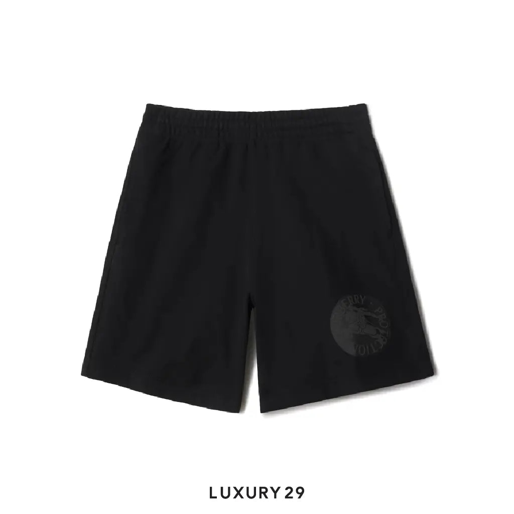 Burberry EKD Badge Cotton Shorts Black