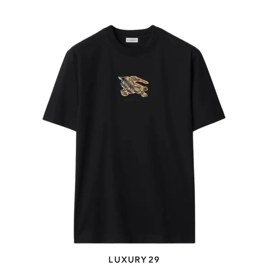 Burberry EKD Check Cotton T-shirt Black