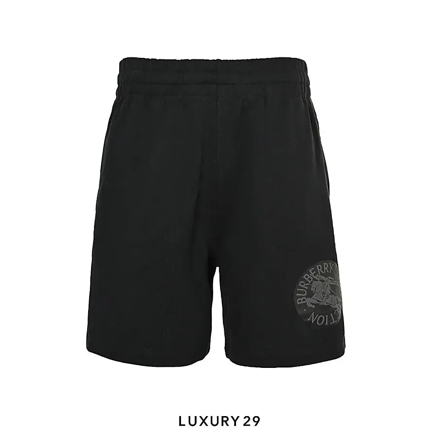 Burberry Equestrian Knight-print shorts Black