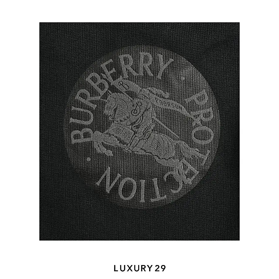 Burberry Equestrian Knight-print shorts Black