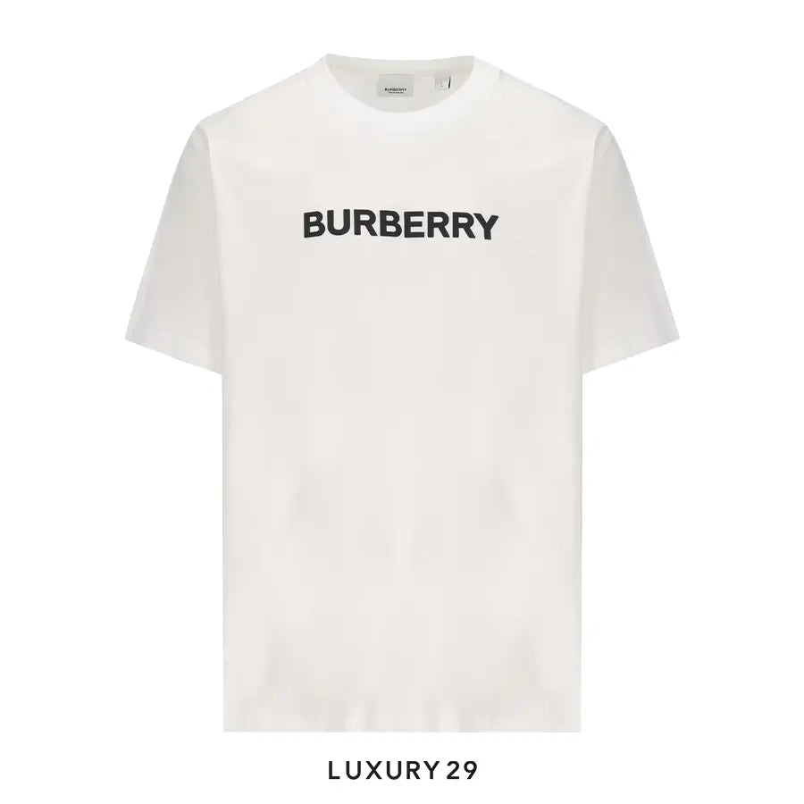 Burberry Logo Printed Crewneck T-Shirt White