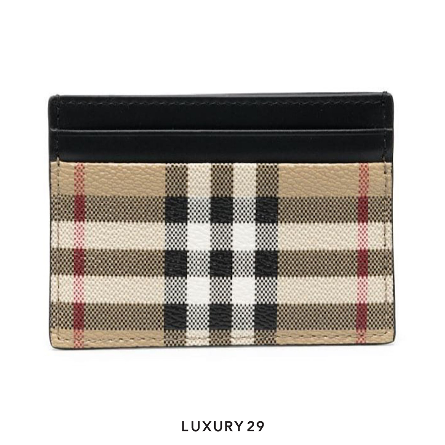 Burberry Vintage Check Leather Card holder brown BURBERRY