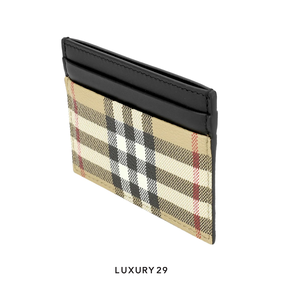 Burberry Vintage Check Leather Card holder brown BURBERRY