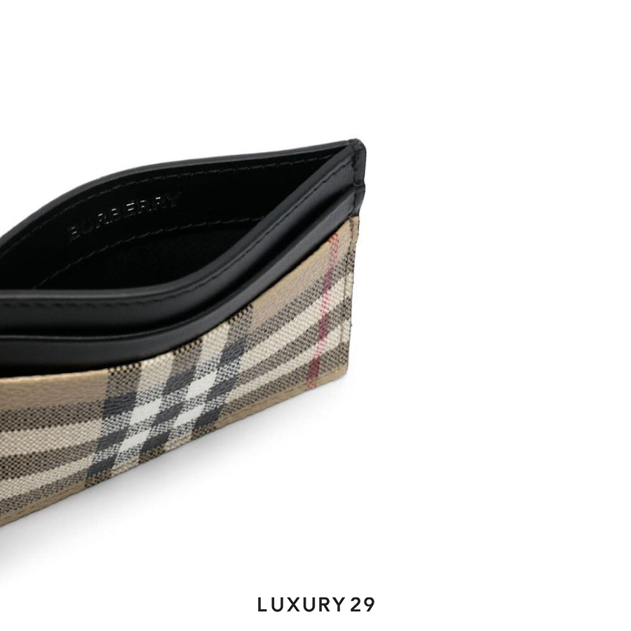 Burberry Vintage Check Leather Card holder brown BURBERRY