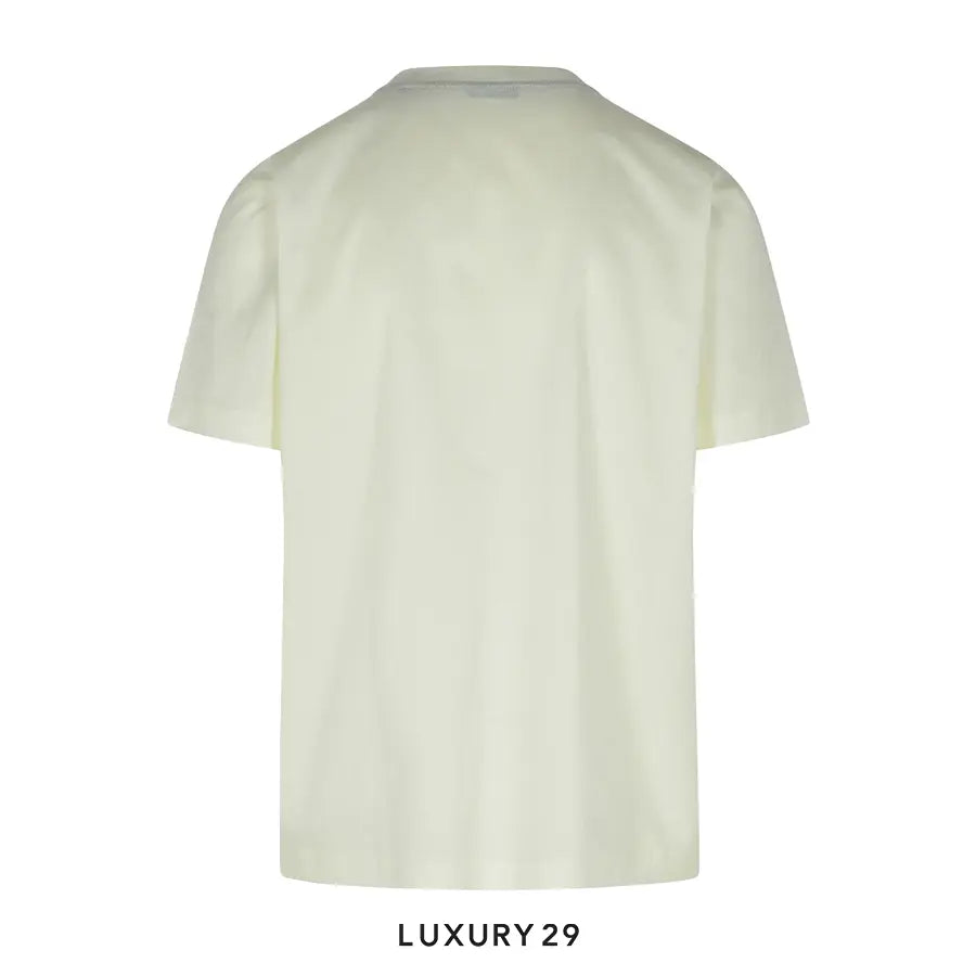 Burberry White logo T-shirt Cotton BURBERRY