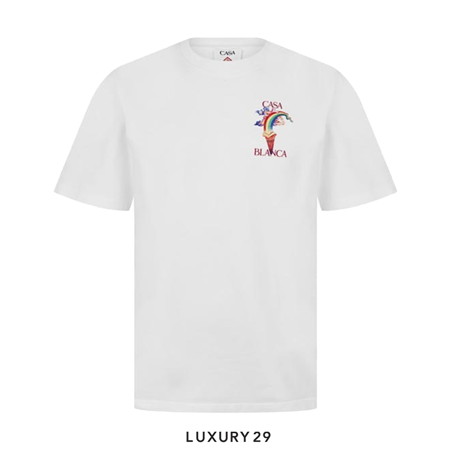 CASABLANCA Nature Teacher organic cotton t-shirt White CASABLANCA Luxury29