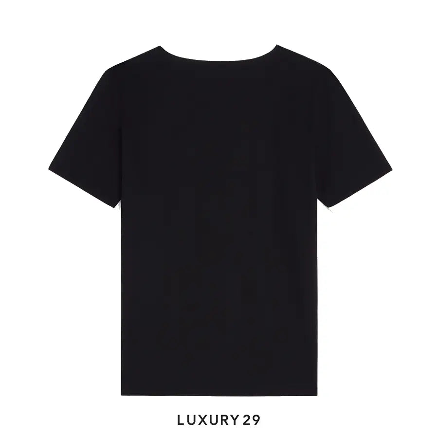 CELINE PARIS T-SHIRT IN COTTON JERSEY BLACK / WHITE CELINE